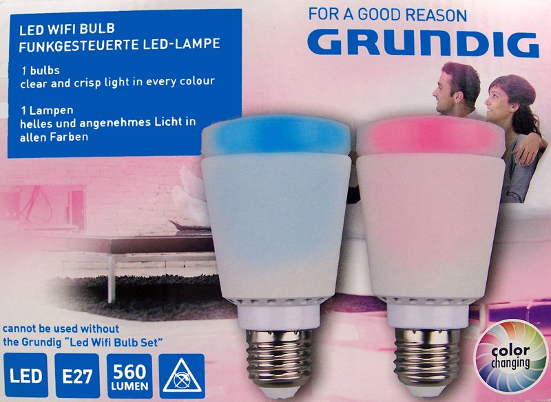 Grundig Lamp met WIFI & LED kleurschakeringen Grundig Lamp met WIFI & LED kleurschakeringen