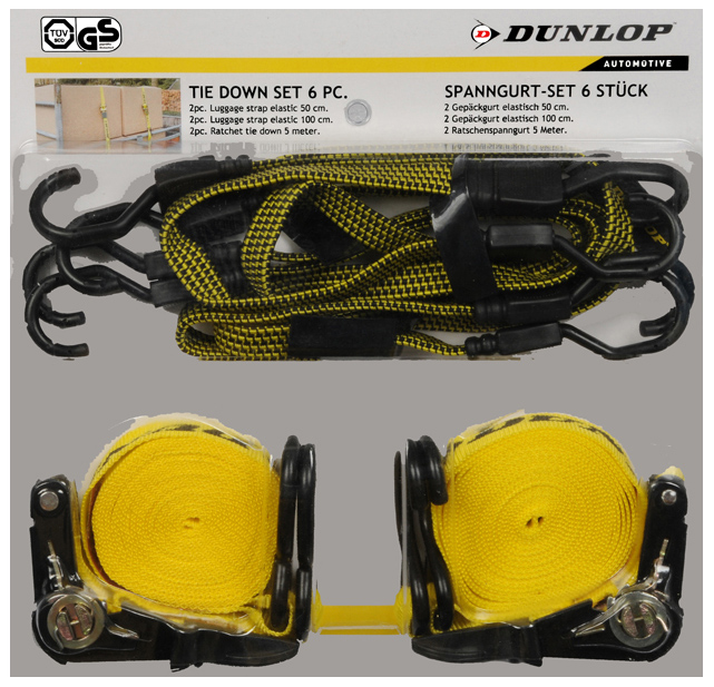 Dunlop Set van 6 spanbanden Dunlop Set van 6 spanbanden