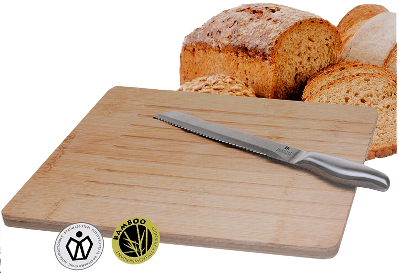 Broodsnijplank incl. broodmes Broodsnijplank incl. broodmes