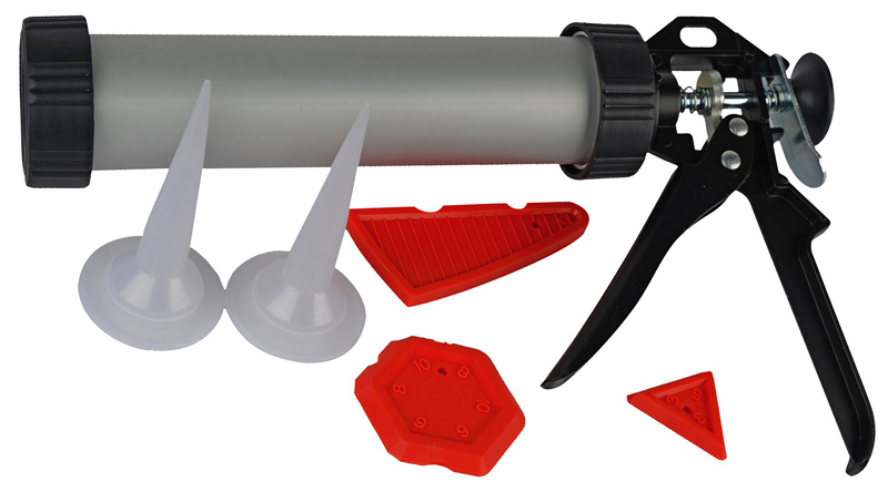 Brüder Mannesmann Aluminium kitspuit Profi (6 delig) Brüder Mannesmann Aluminium kitspuit Profi (6 delig)