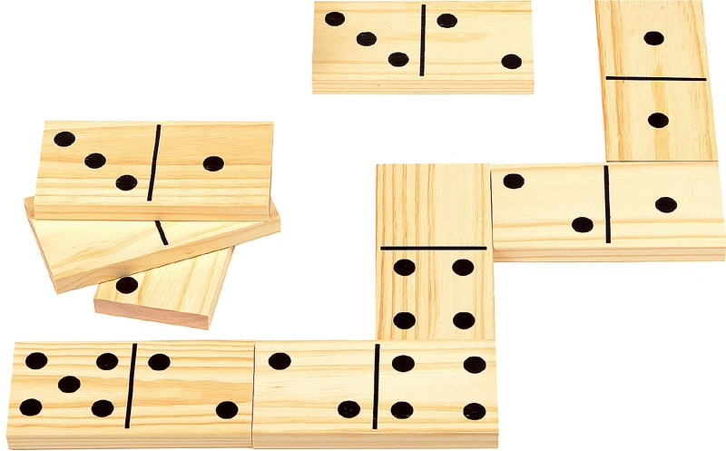 Reuzen domino - hout