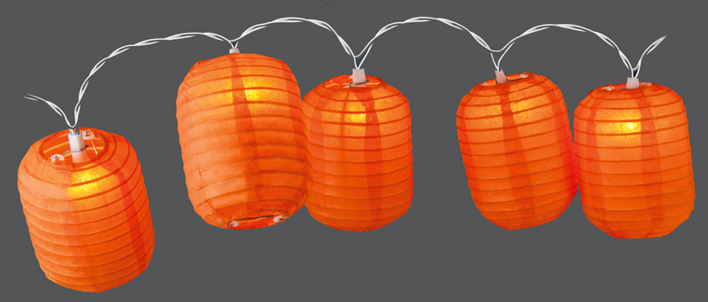 Party Lighting Feestverlichting lampionnen (cylinder oranje)