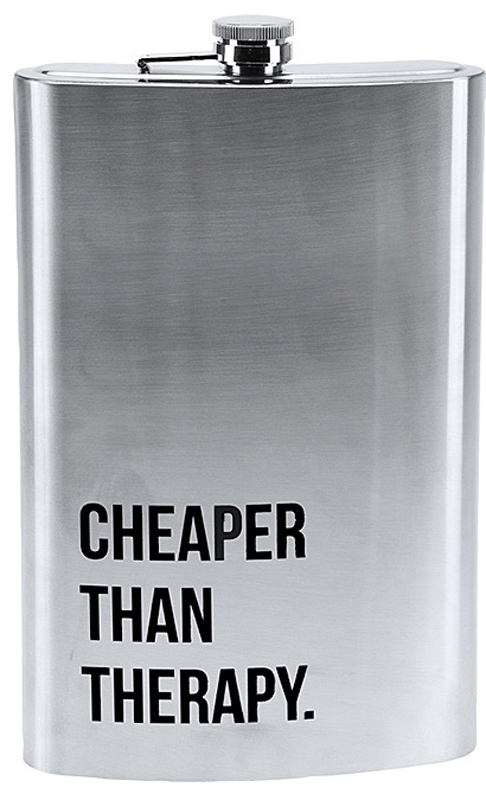 Mega Heupfles 1.8 liter - "Cheaper than therapy" Mega Heupfles 1.8 liter - "Cheaper than therapy"