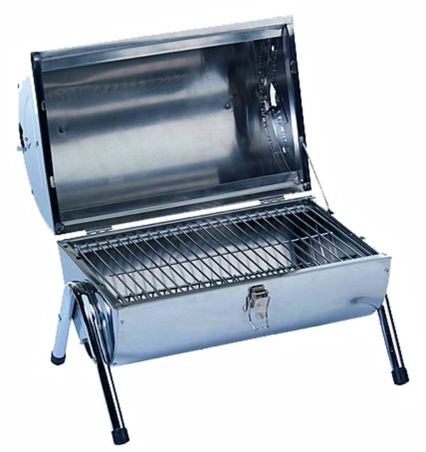 Draagbare barbecue RVS dubbel uitgevoerd Draagbare barbecue RVS dubbel uitgevoerd