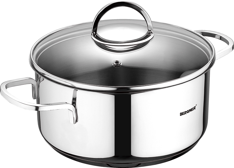 Bergner Classic Kookpan - RVS - Ø20 cm - 2.8L Bergner Classic Kookpan - RVS - Ø20 cm - 2.8L
