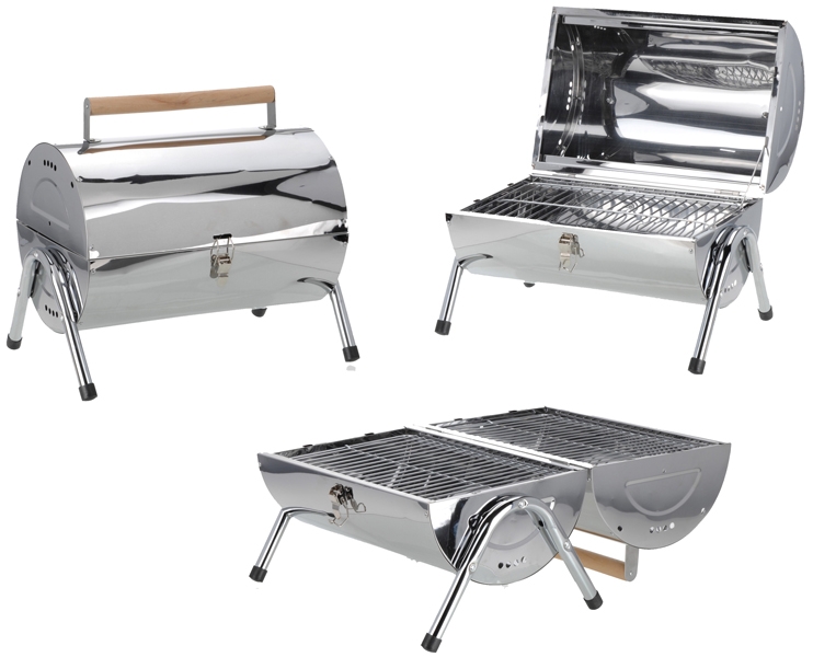 Cilinder Barbecue met dubbel grilloppervlak Cilinder Barbecue met dubbel grilloppervlak