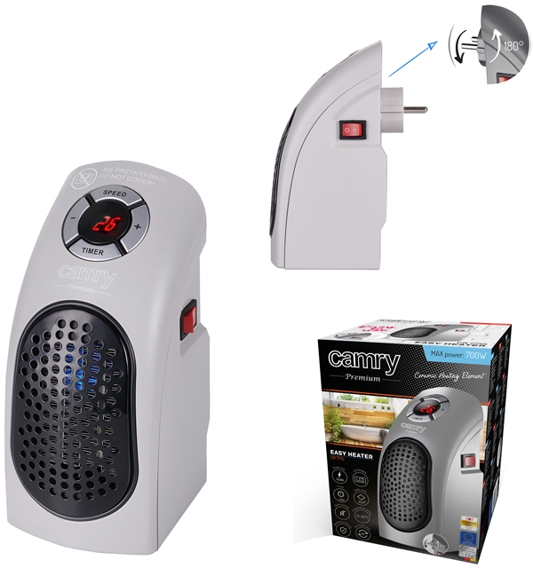 Camry CR 7715 - Heater - voor in stopcontact Camry CR 7715 - Heater - voor in stopcontact