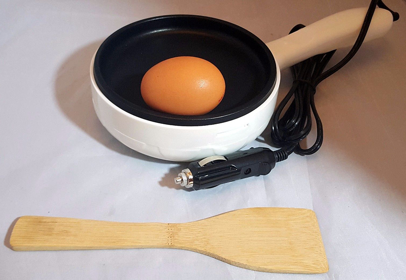 Bakpan 12V met houten spatel Bakpan 12V met houten spatel