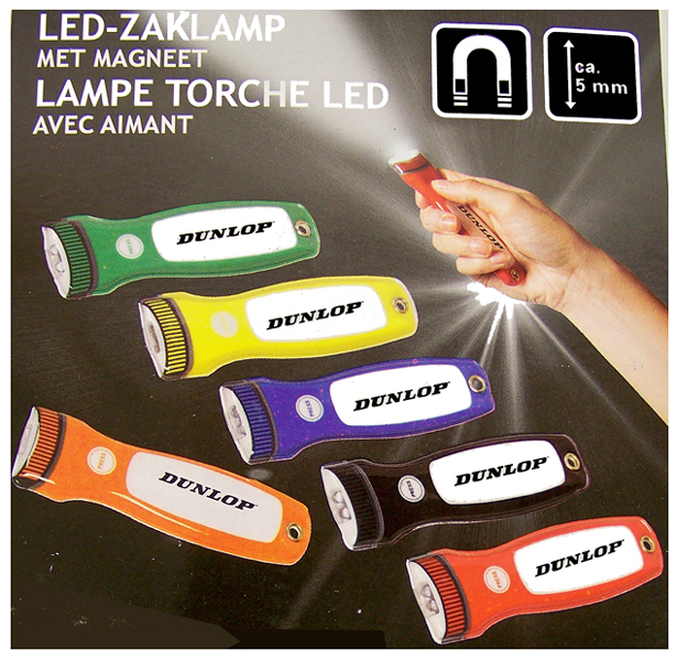 Dunlop Magnetische LED zaklamp Dunlop Magnetische LED zaklamp