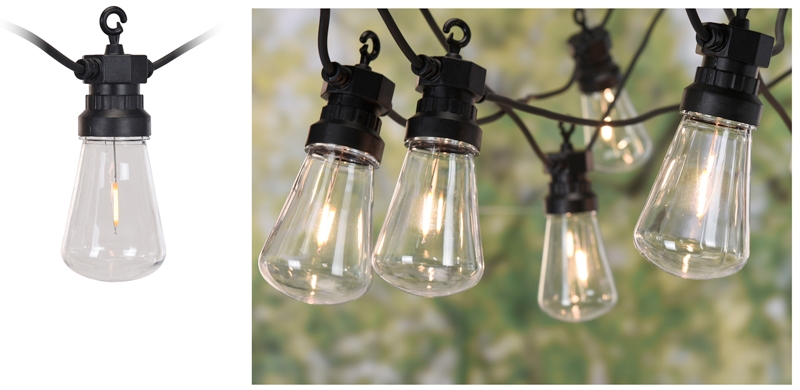Feestverlichting 10 lampen - warm wit Feestverlichting 10 lampen - warm wit