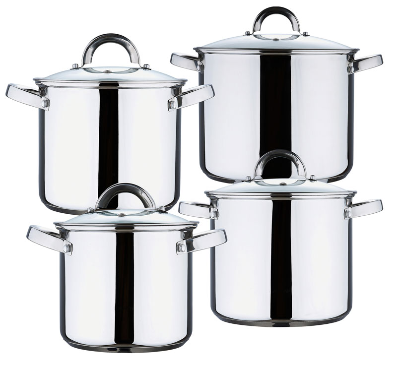 Renberg Pannenset met deksel (8 delig) Renberg Pannenset met deksel (8 delig)